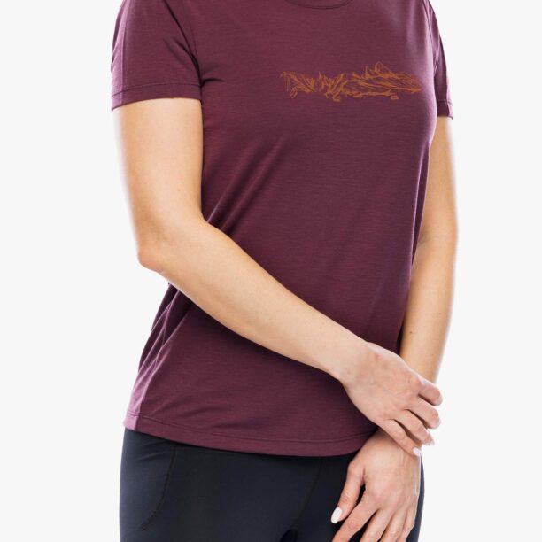 Cumpăra Tricou uscare rapida femei Mountain Equipment Headpoint Skyline Tee - raisin