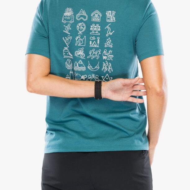 Tricou uscare rapida femei Peak Performance Explore Graphic Tee - hydro fresh preţ