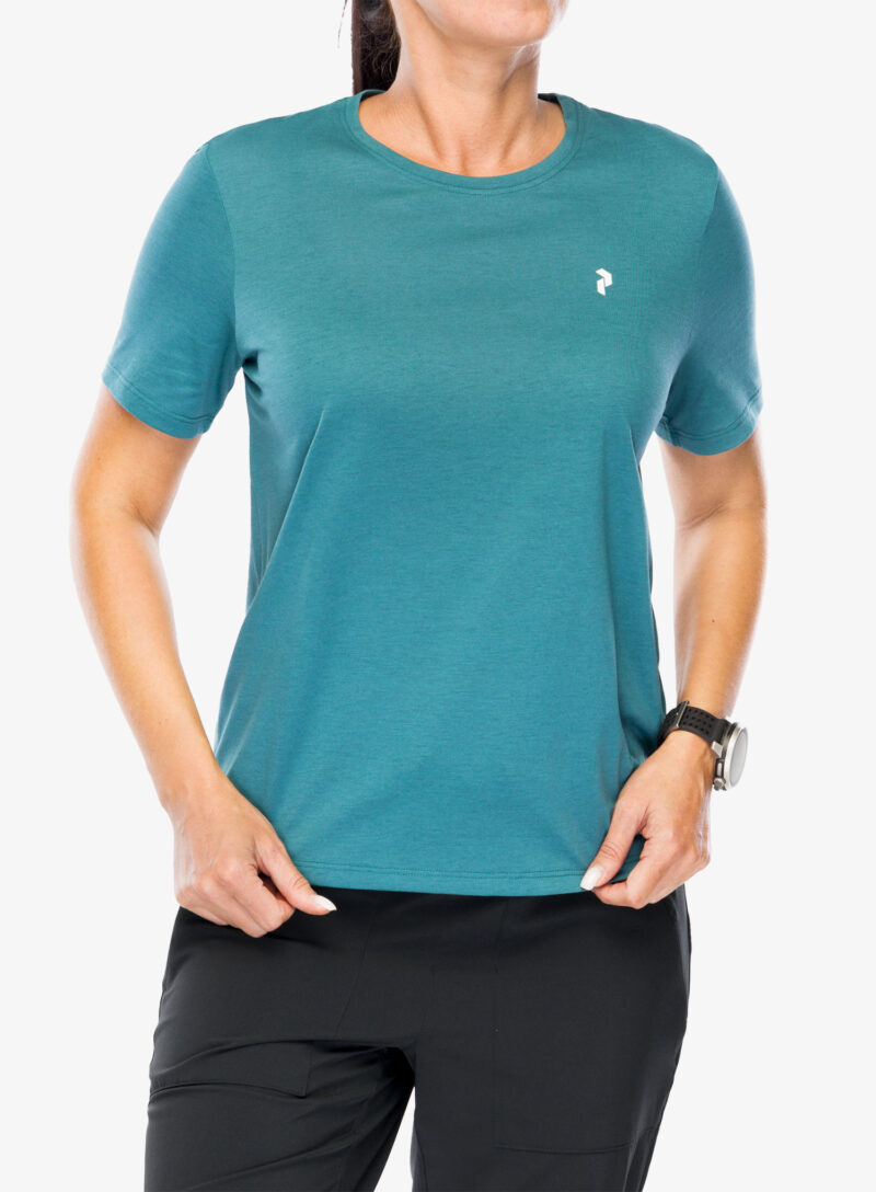 Tricou uscare rapida femei Peak Performance Explore Graphic Tee - hydro fresh