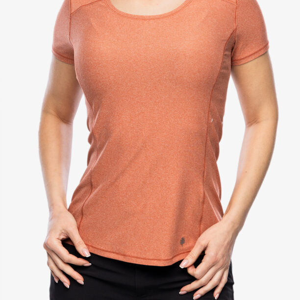 Tricou uscare rapida femei Royal Robbins Amp Lite SS - baked clay htr