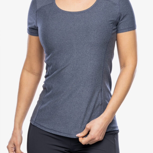 Tricou uscare rapida femei Royal Robbins Amp Lite SS - navy htr