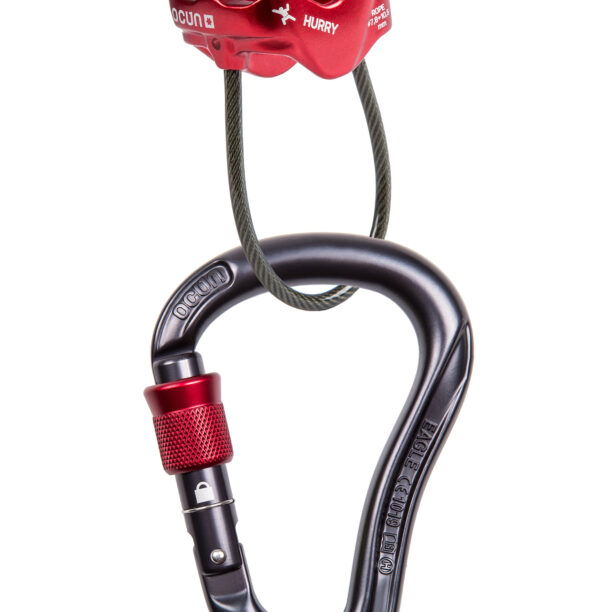 Trusă de asigurare Ocun Belay Set Eagle Screw Hurry - anthracite/red