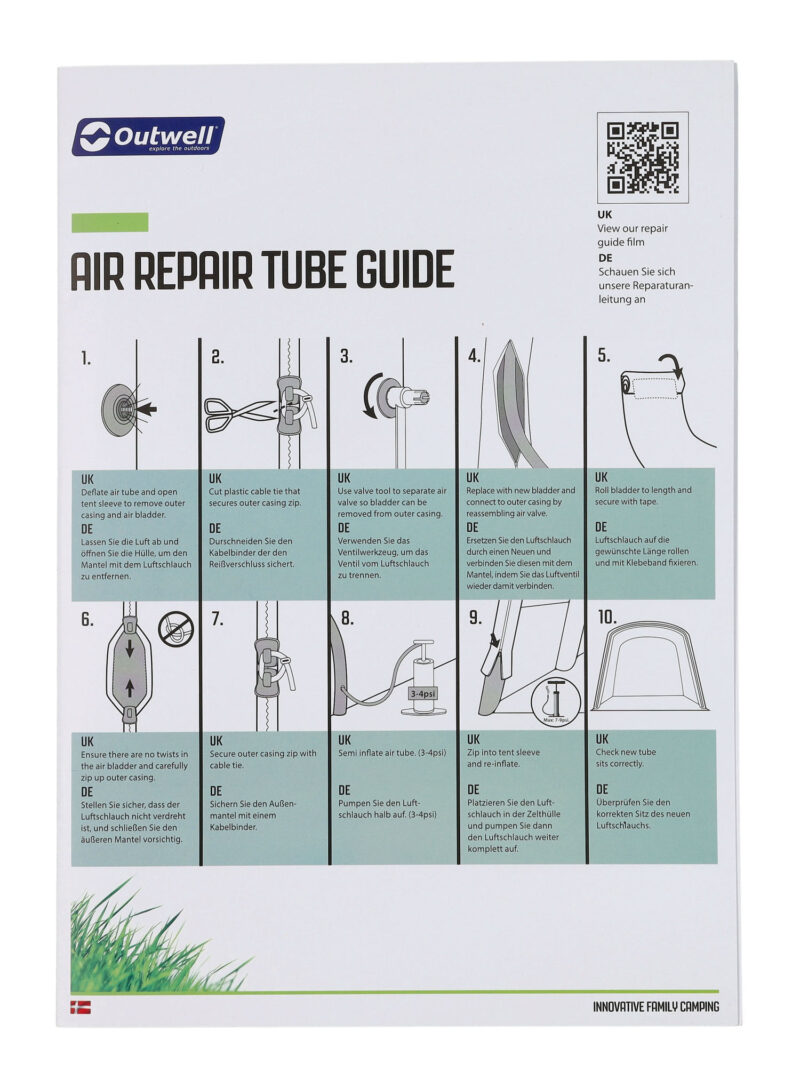 Preţ Trusă pentru reparații Outwell Air Repair Tube - Red D