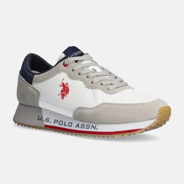 U.S. Polo Assn. sneakers CLEEF culoarea alb