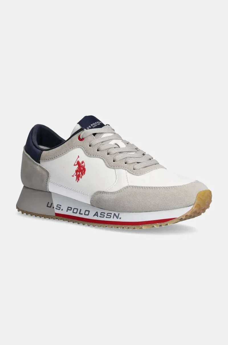 U.S. Polo Assn. sneakers CLEEF culoarea alb