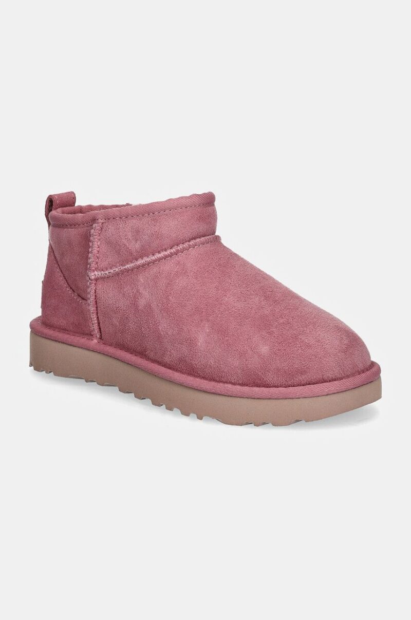 UGG cizme de iarna Classic Ultra Mini culoarea roz