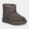 UGG cizme de zapada din piele intoarsa CLASSIC MINI II culoarea gri