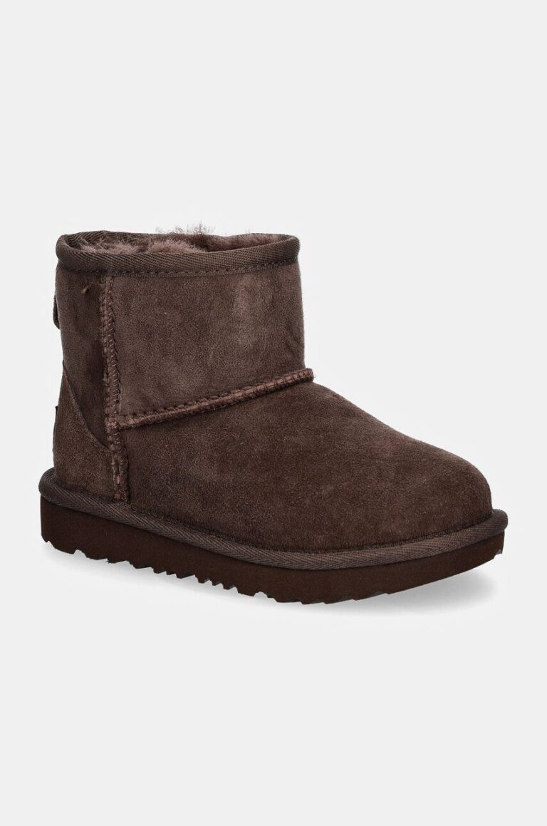 UGG cizme de zapada din piele intoarsa CLASSIC MINI II culoarea maro