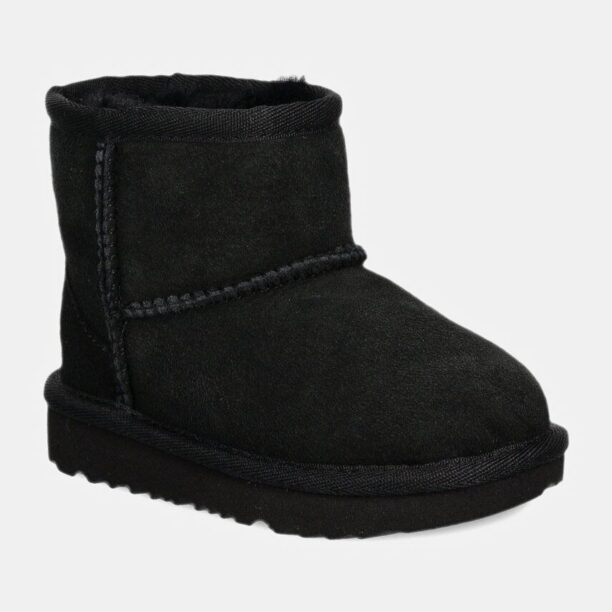 UGG cizme de zapada din piele intoarsa CLASSIC MINI II culoarea negru