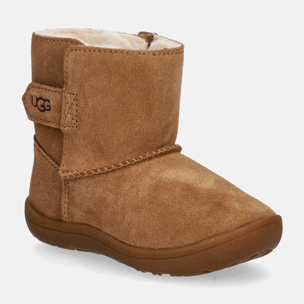 UGG cizme de zapada din piele intoarsa KEELAN II culoarea maro