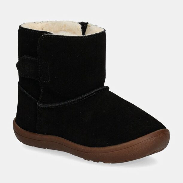 UGG cizme de zapada din piele intoarsa KEELAN II culoarea negru