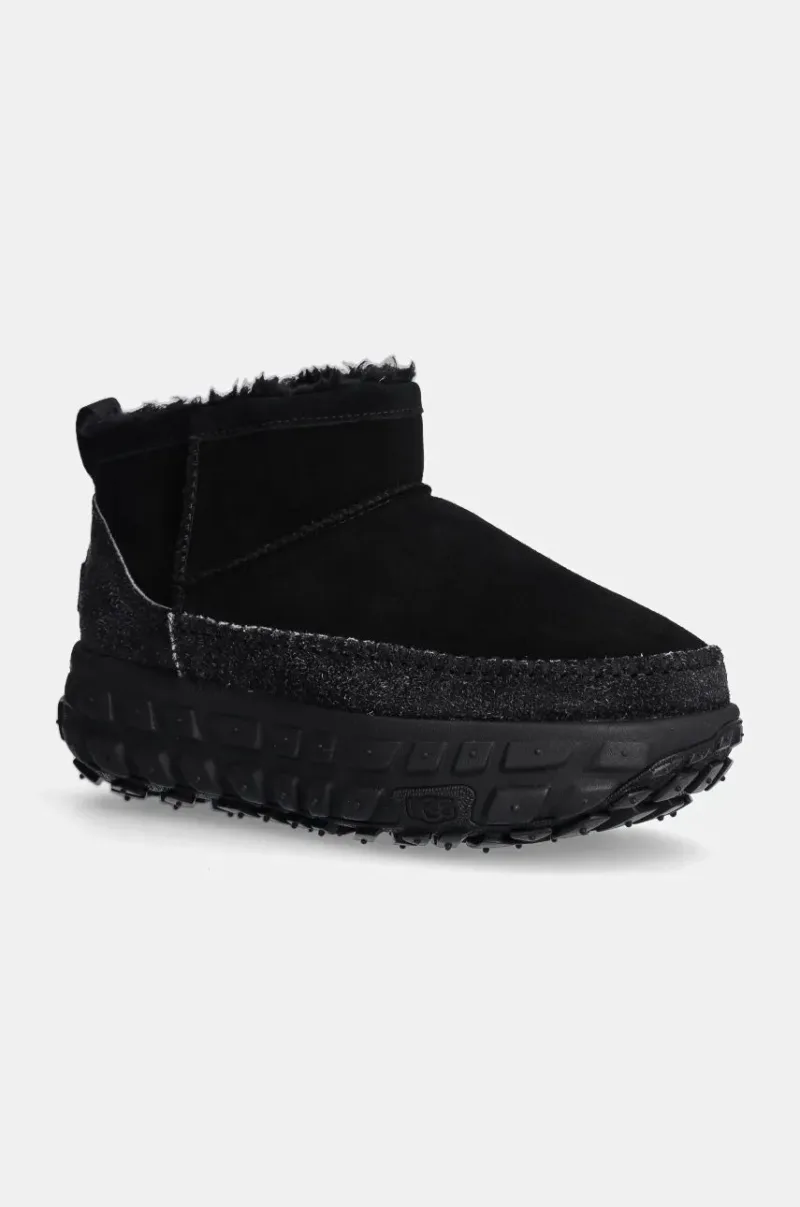 UGG cizme de zapada din piele intoarsa Venture Daze Ultra Mini culoarea negru