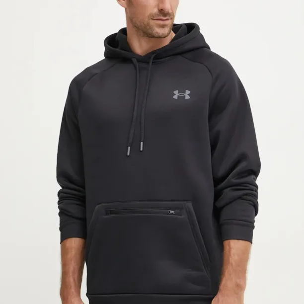 Under Armour hanorac de antrenament Armour Fleece Pro Kanga culoarea negru