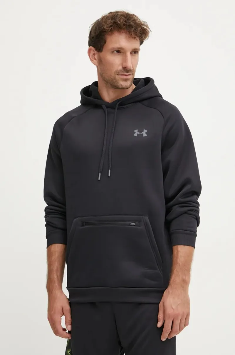 Under Armour hanorac de antrenament Armour Fleece Pro Kanga culoarea negru