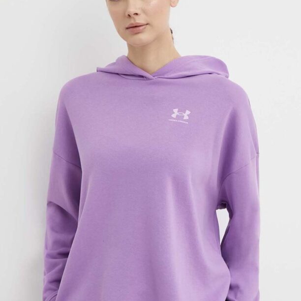 Under Armour hanorac de antrenament Rival culoarea violet