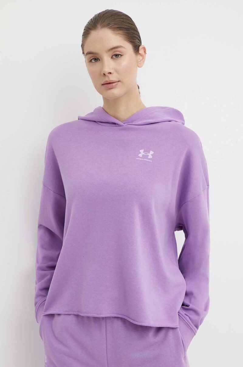 Under Armour hanorac de antrenament Rival culoarea violet