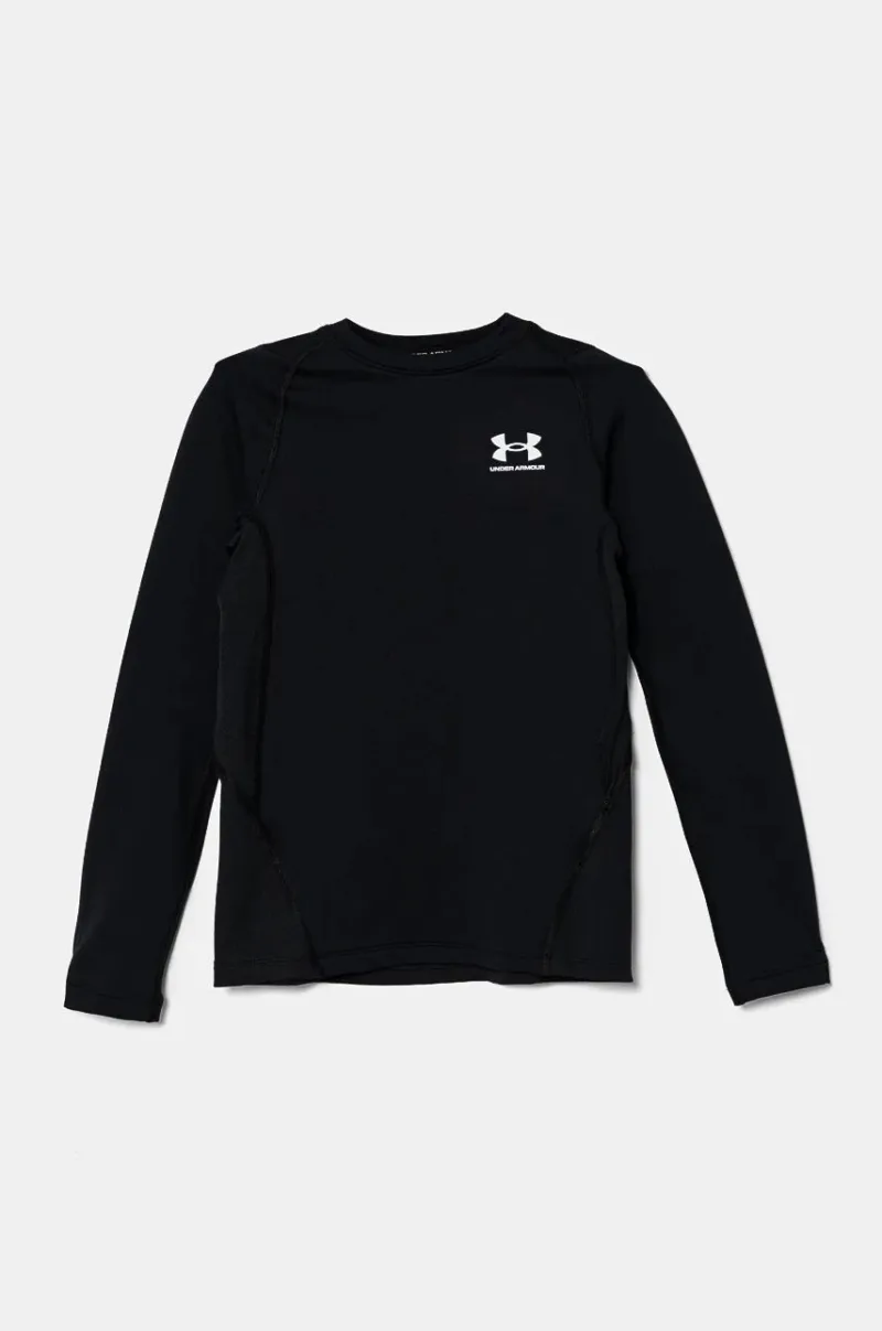 Under Armour longsleeve copii CG LS culoarea negru