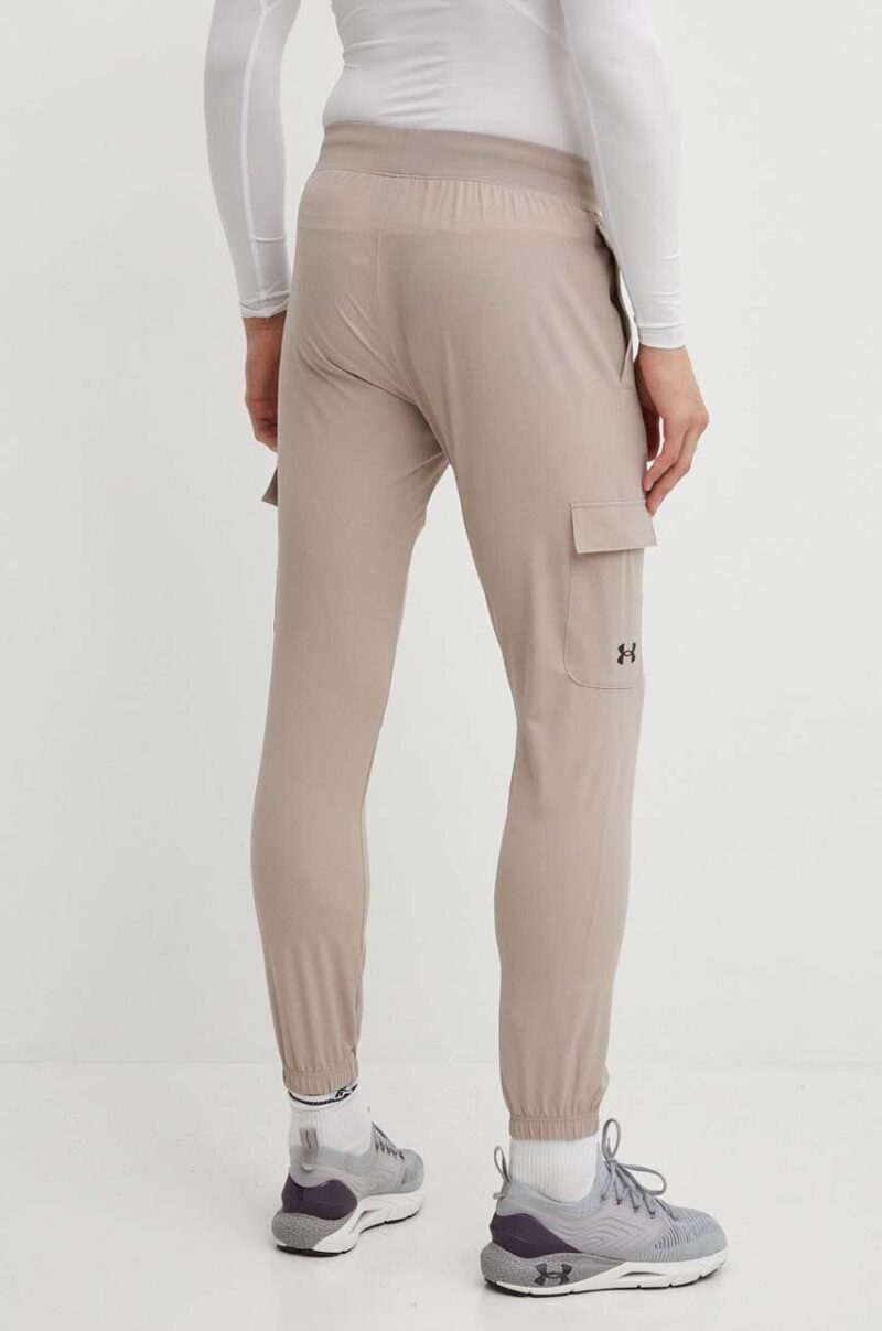 Under Armour pantaloni de antrenament culoarea bej preţ