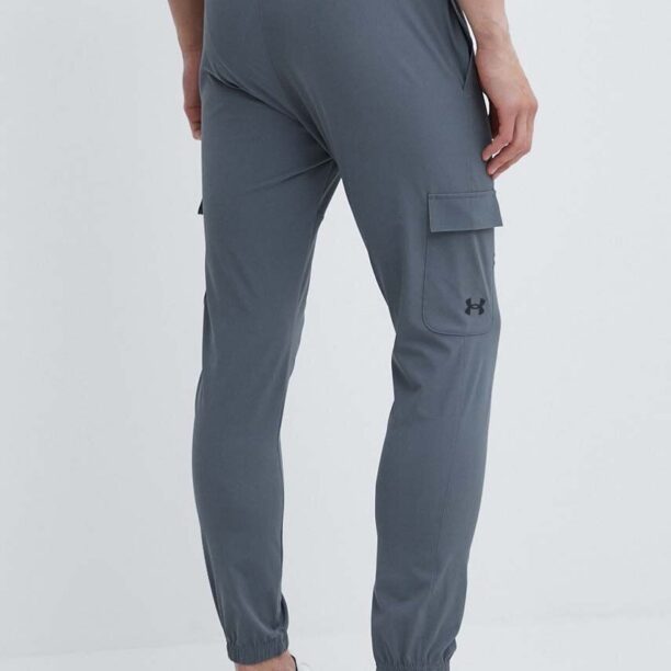 Under Armour pantaloni de antrenament culoarea gri preţ