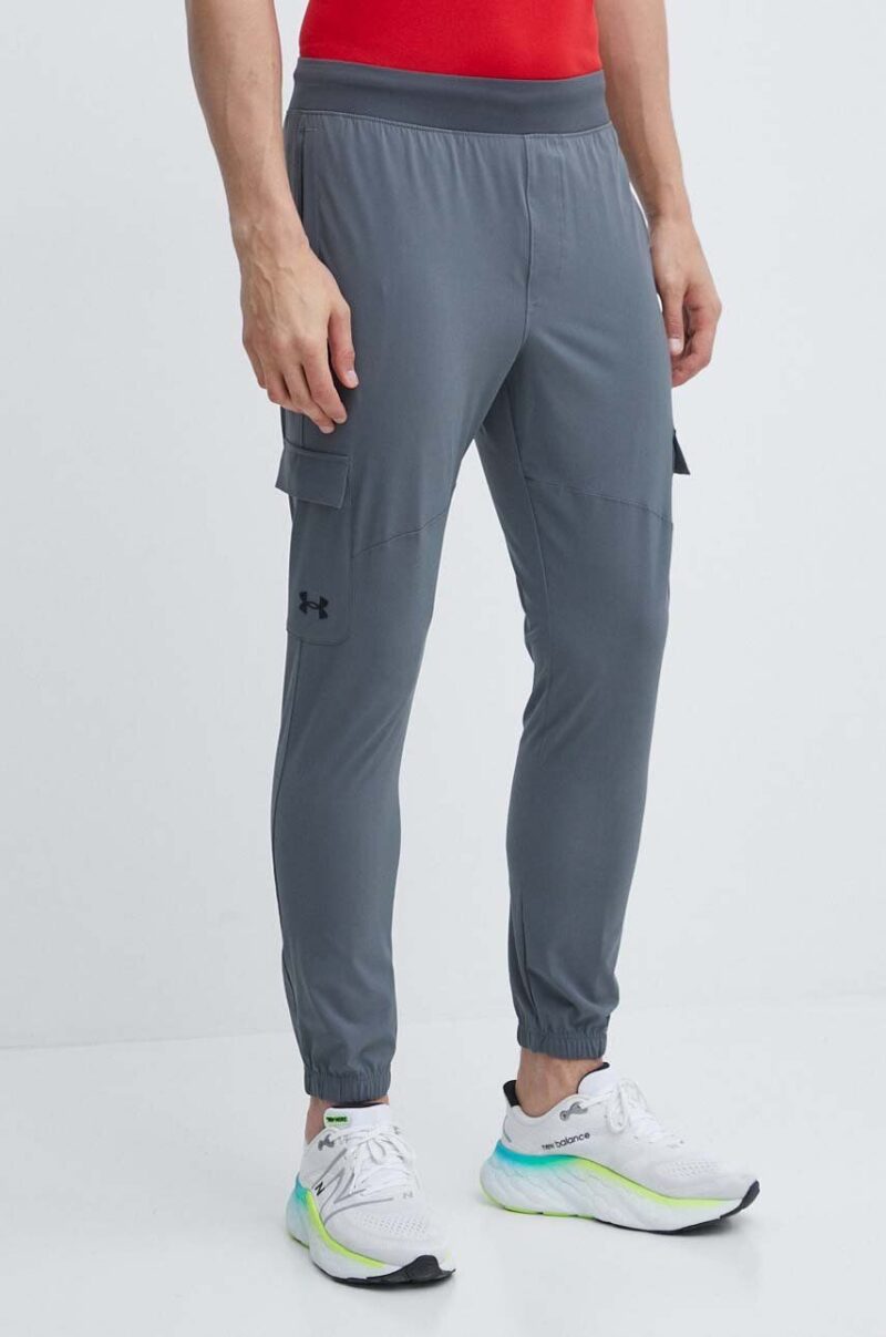 Under Armour pantaloni de antrenament culoarea gri