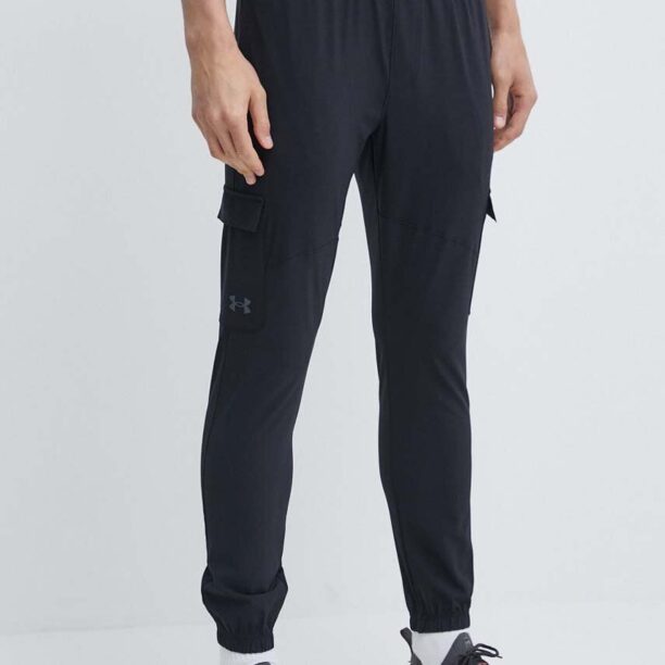 Under Armour pantaloni de antrenament culoarea negru