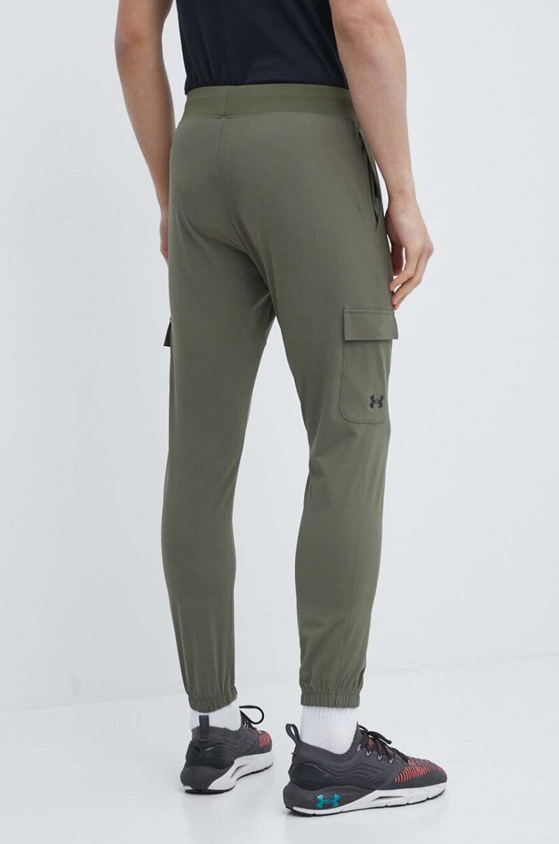 Under Armour pantaloni de antrenament culoarea verde preţ