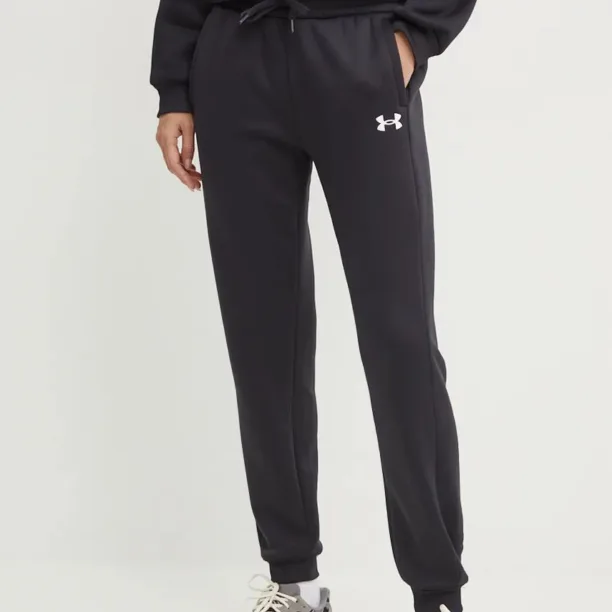 Under Armour pantaloni de trening Armour Fleece culoarea negru