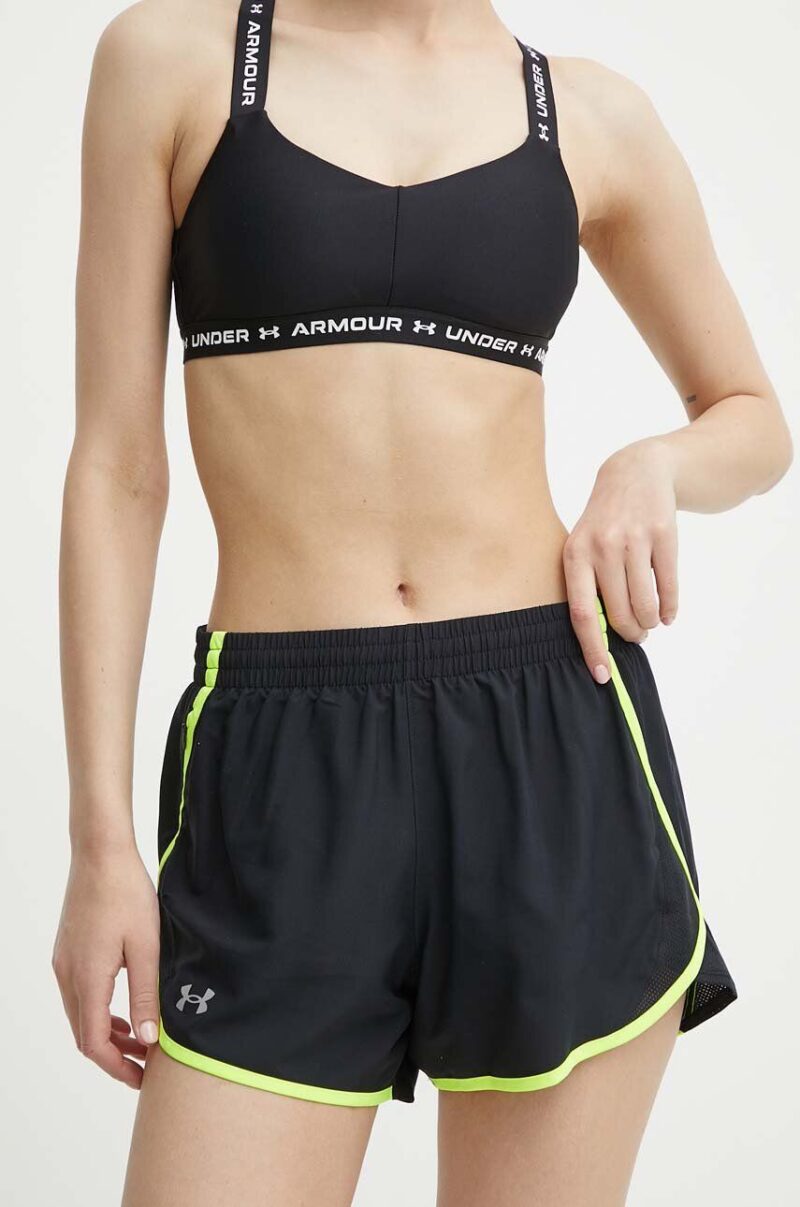 Under Armour pantaloni scurți de alergare Fly By culoarea negru