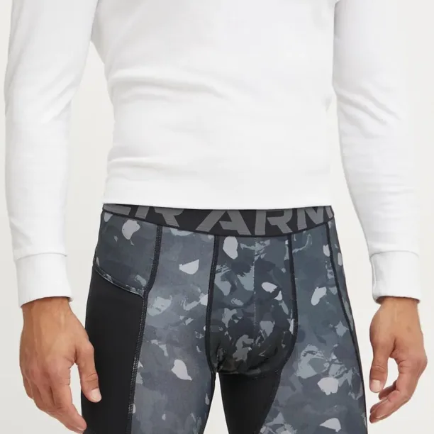 Under Armour pantaloni scurți de antrenament HeatGear Printed culoarea negru