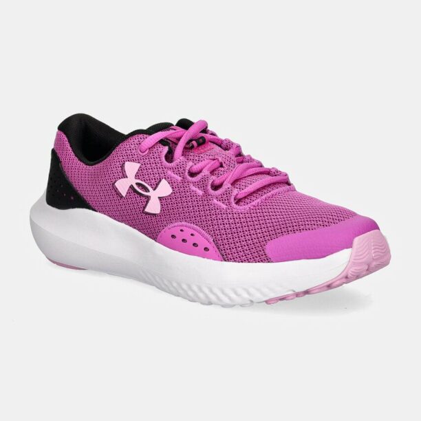 Under Armour sneakers pentru copii GGS Surge 4 culoarea roz