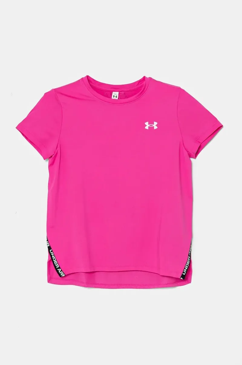 Under Armour tricou copii Knockout Tee culoarea roz