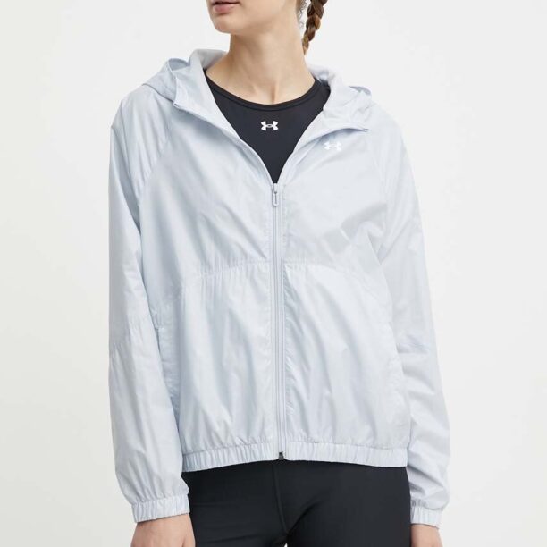 Under Armour windbreaker Rival culoarea gri