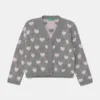 United Colors of Benetton cardigan copii culoarea gri