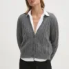 United Colors of Benetton cardigan din lana culoarea gri