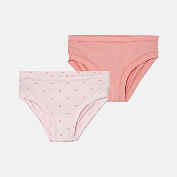 United Colors of Benetton chiloti copii 2-pack culoarea roz