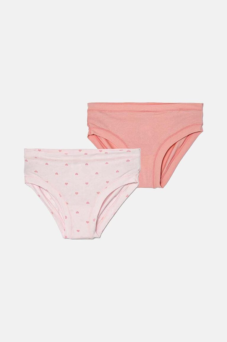 United Colors of Benetton chiloti copii 2-pack culoarea roz