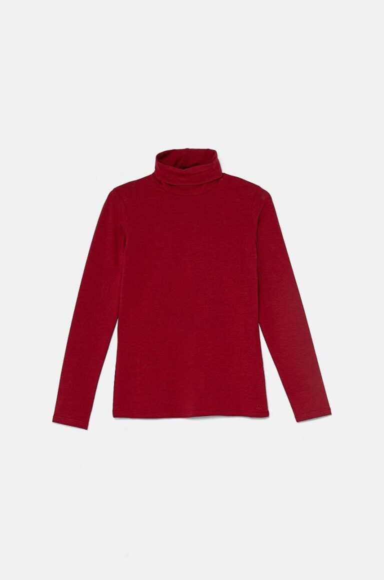 United Colors of Benetton longsleeve copii culoarea bordo