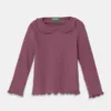 United Colors of Benetton longsleeve copii culoarea violet