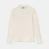 United Colors of Benetton longsleeve din bumbac pentru copii culoarea bej