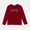 United Colors of Benetton longsleeve din bumbac pentru copii culoarea bordo