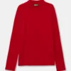 United Colors of Benetton longsleeve din bumbac pentru copii culoarea rosu