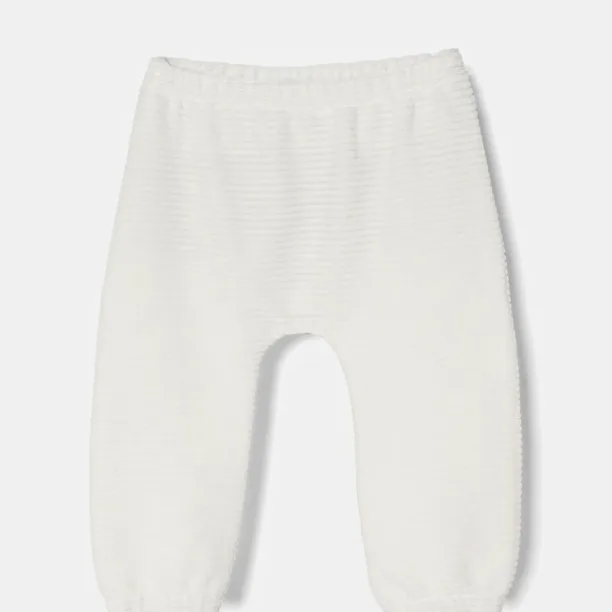 United Colors of Benetton pantaloni bebe culoarea alb