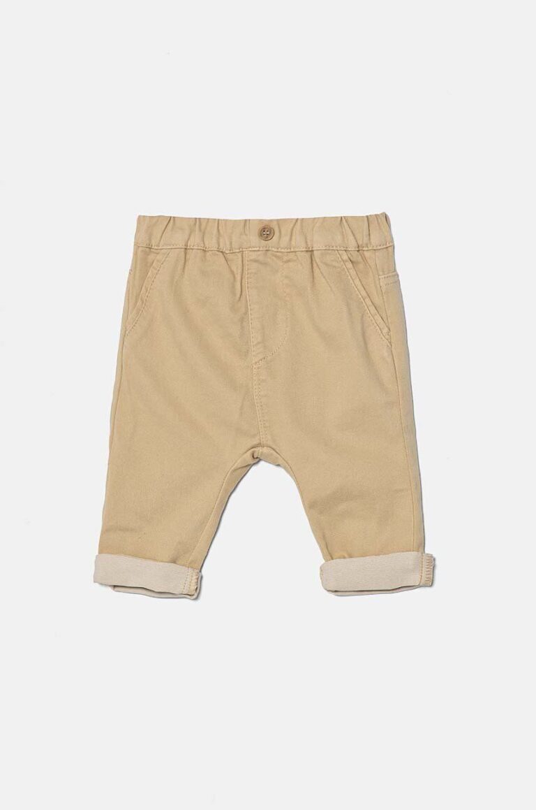 United Colors of Benetton pantaloni bebe culoarea bej