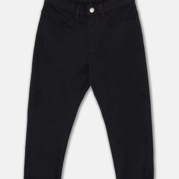 United Colors of Benetton pantaloni copii culoarea negru