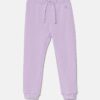 United Colors of Benetton pantaloni de trening din bumbac pentru copii culoarea violet