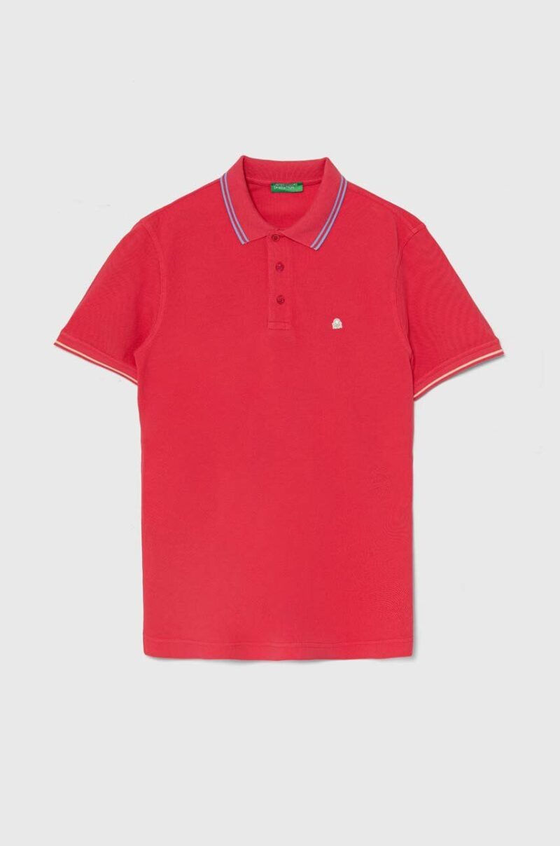 United Colors of Benetton polo de bumbac culoarea roz