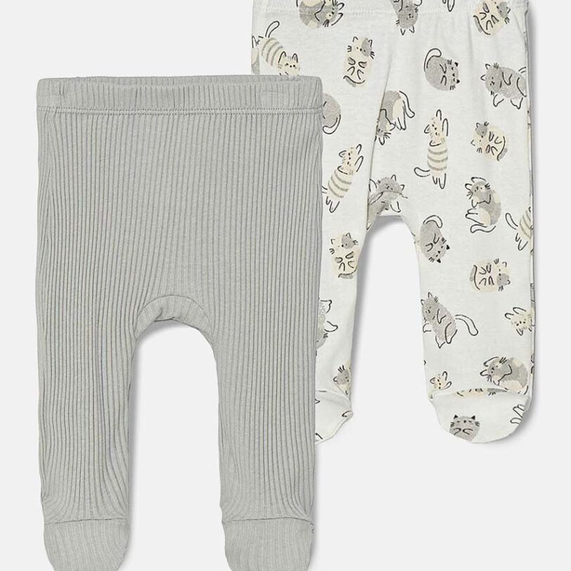United Colors of Benetton salopete din bumbac pentru bebeluși 2-pack 3FMG0F008