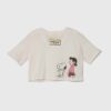 United Colors of Benetton tricou de bumbac pentru copii X Peanuts culoarea bej