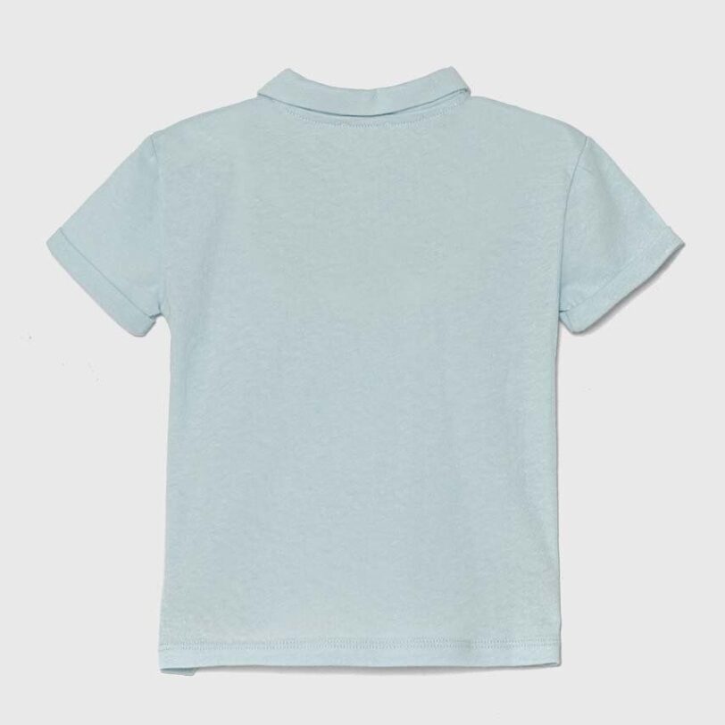United Colors of Benetton tricou polo pentru copii neted preţ