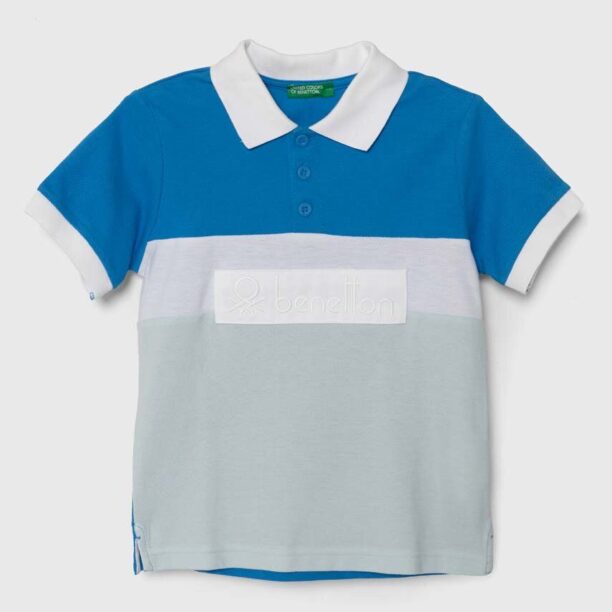 United Colors of Benetton tricouri polo din bumbac pentru copii modelator